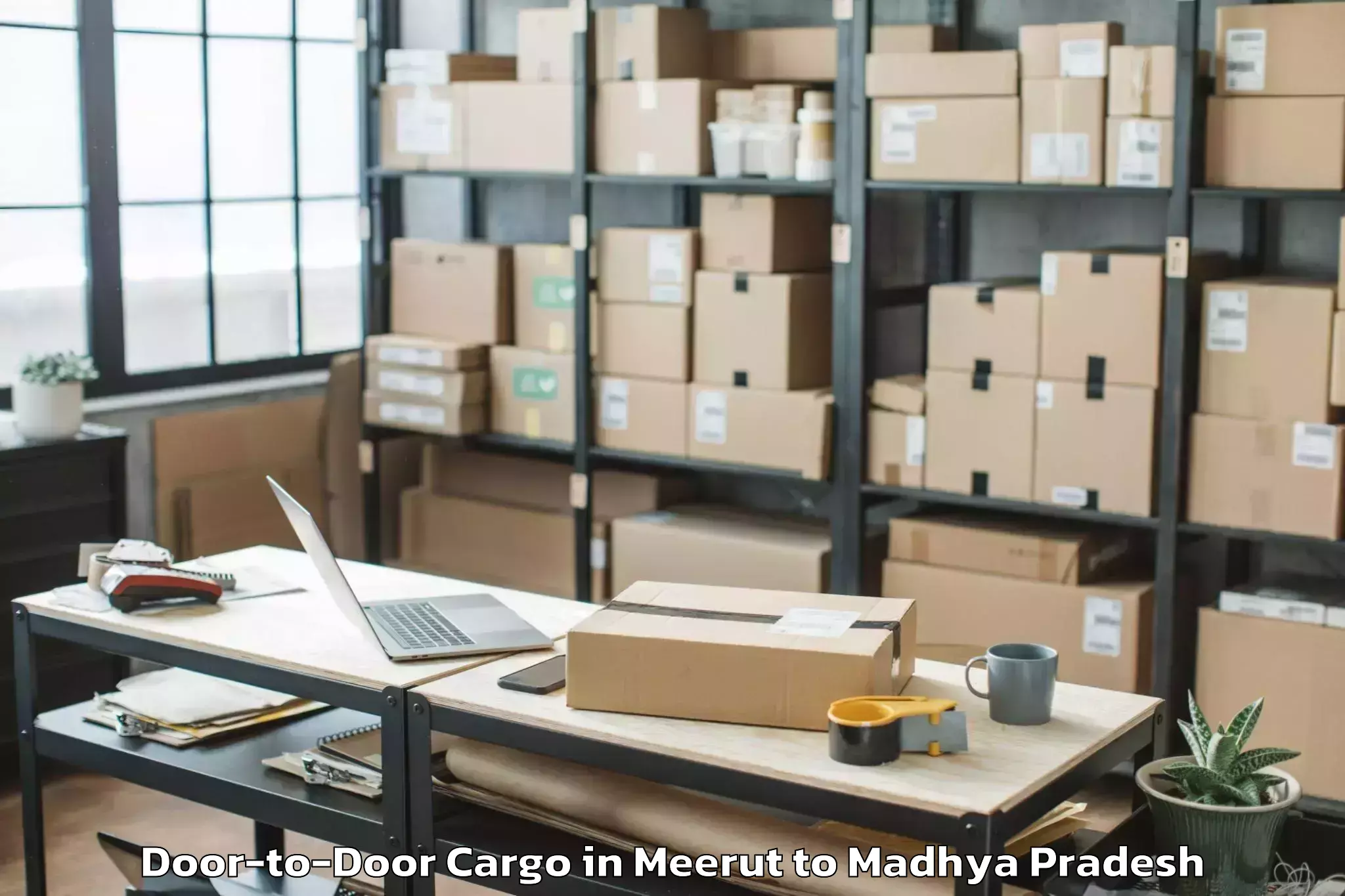 Get Meerut to Suwasara Door To Door Cargo